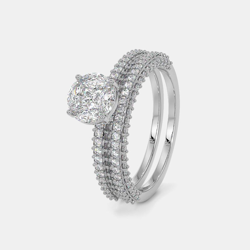 The Roundsilk Bridal Ring Set - image 1