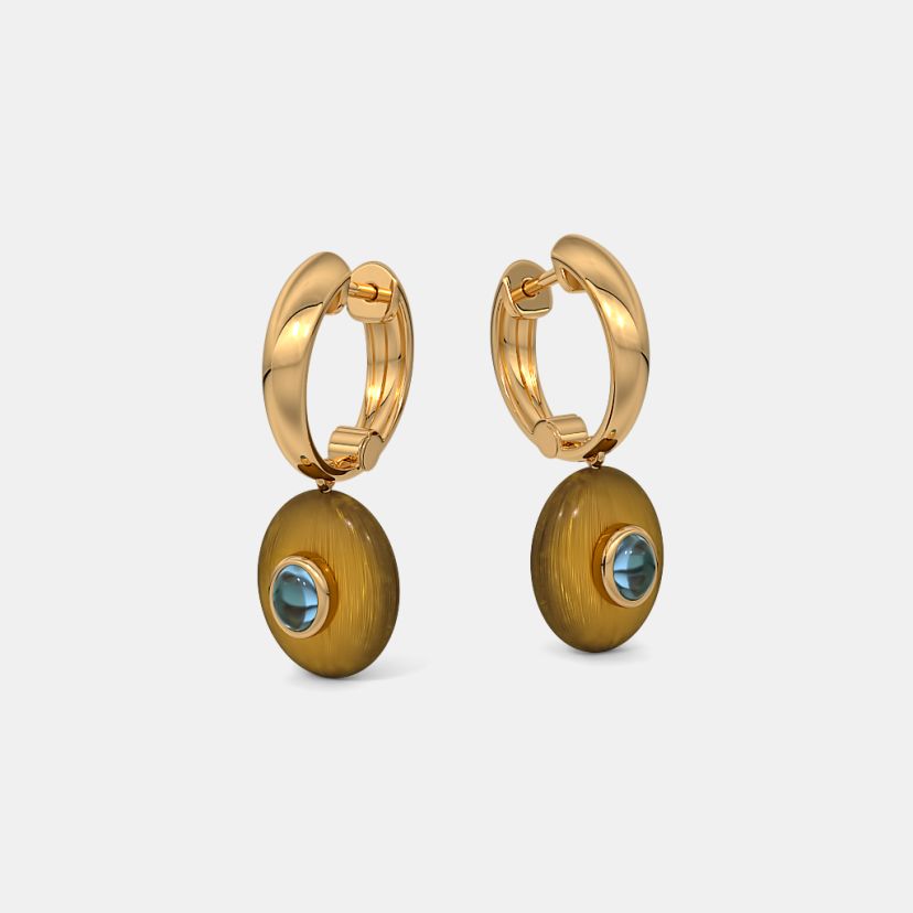 The Nalithra Dangle Hoop Earrings - image 5