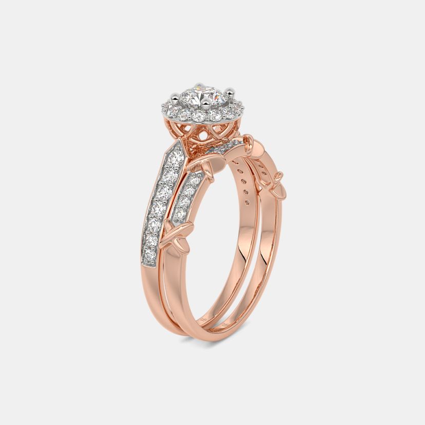 The Rosavelle Bridal Ring Set - image 9