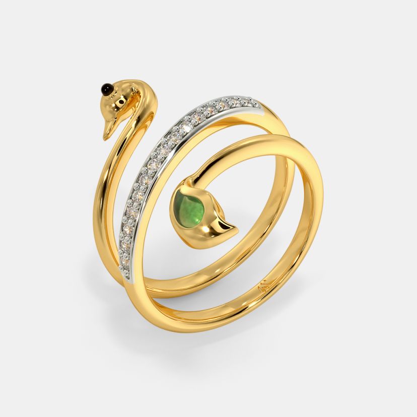 The Peacock Spiral Ring - image 1