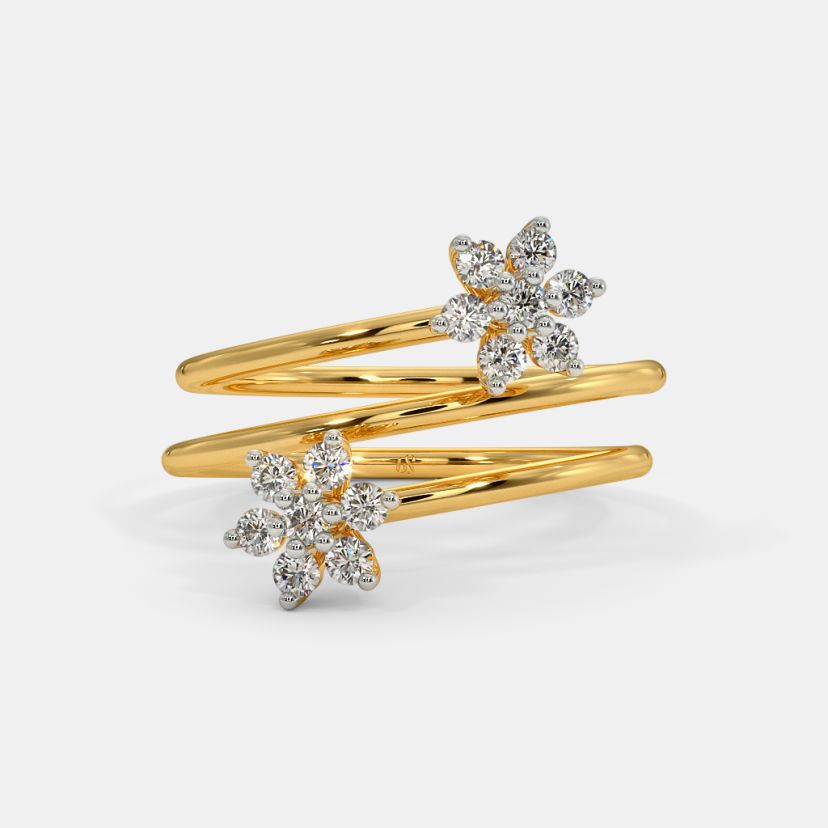 The Dual Sparkling Spiral Ring - image 9