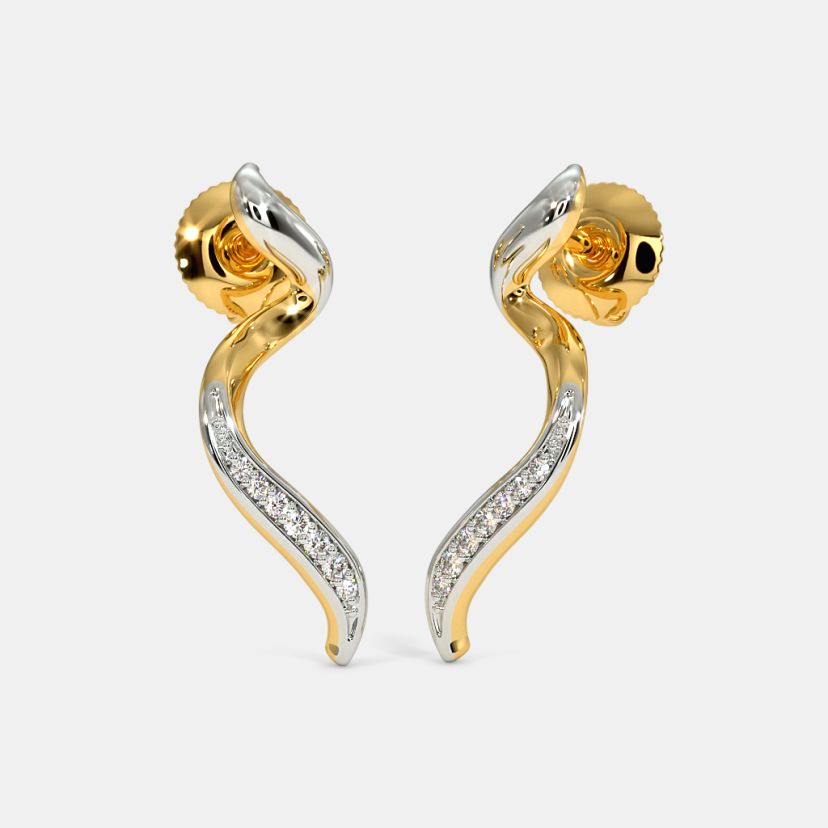 The Twirly Ribbon Stud Earrings - image 1