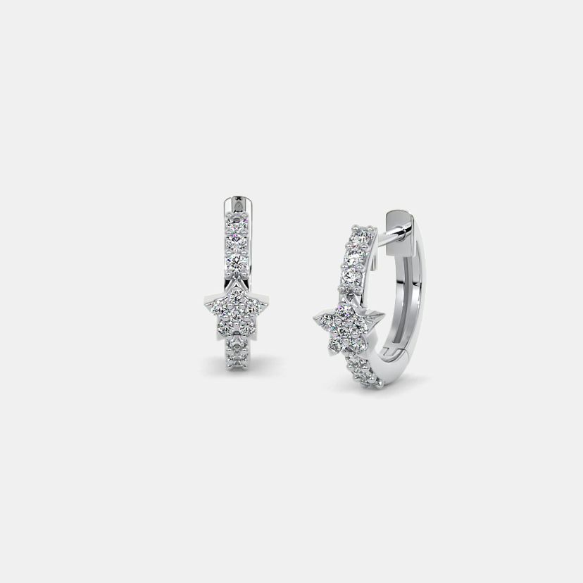 The Darcy Star Huggie Earrings - image 1
