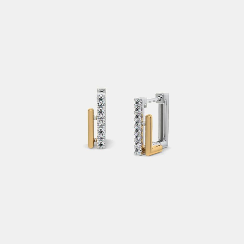 White gold earrings online 2025