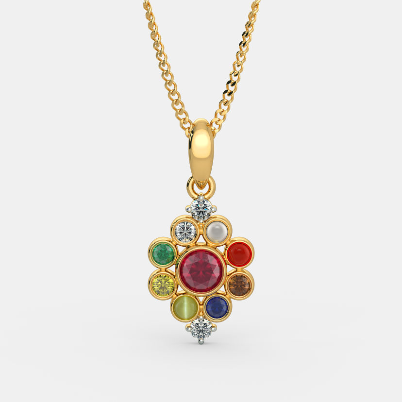 The Rajkanya Navaratna Pendant - image 6