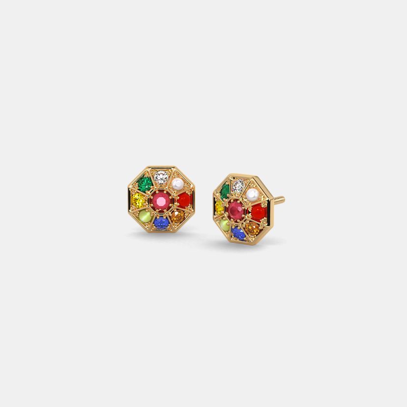 The Nav Kavach Earrings - image 1