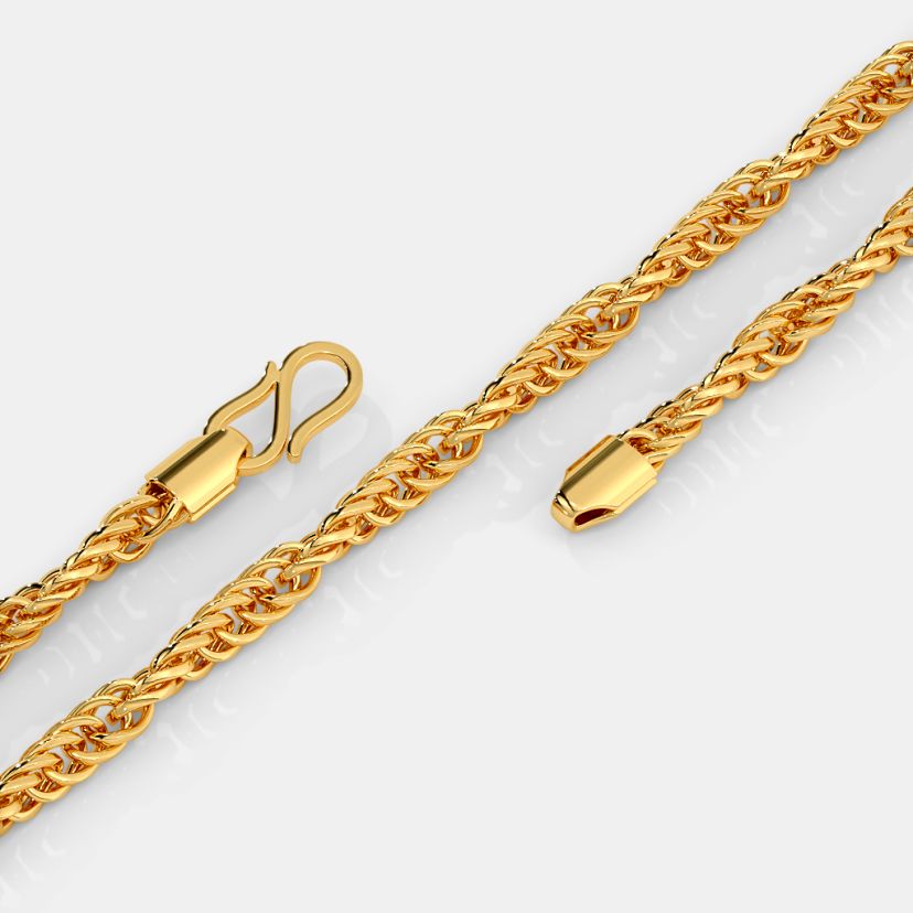 The Navika Gold Chain - Side View
