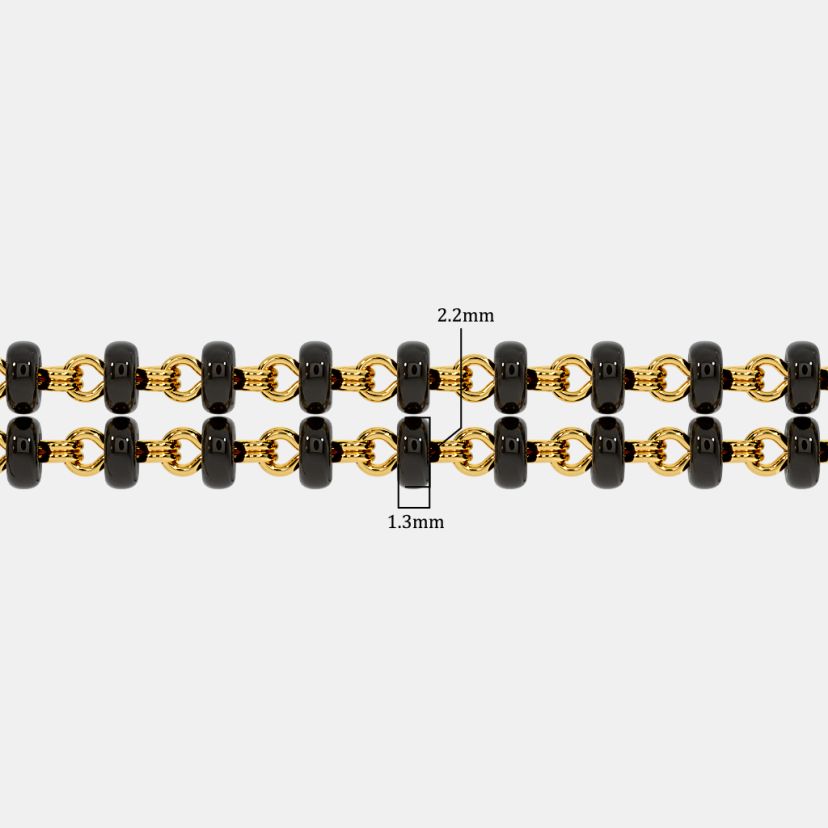 The Microbead Mangalsutra Double Line Full Chain - image 3