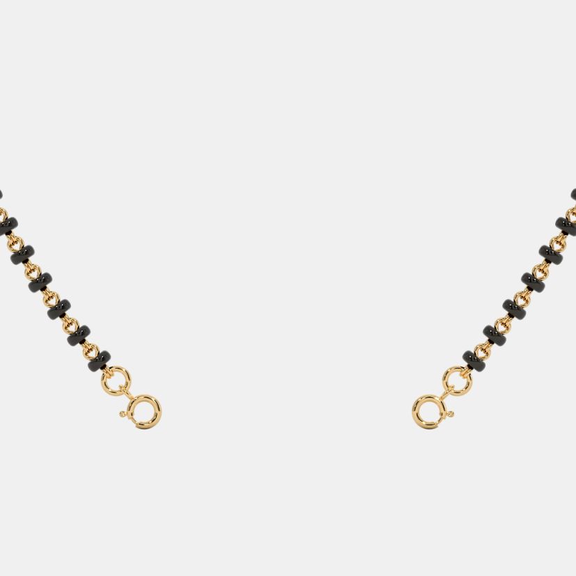 The Microbead Mangalsutra Single Line Open Chain With Lock - image 4