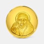 2 gram 24 KT Saibaba Gold CoinFront