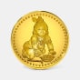5 gram 24 KT Krishna Gold CoinFront