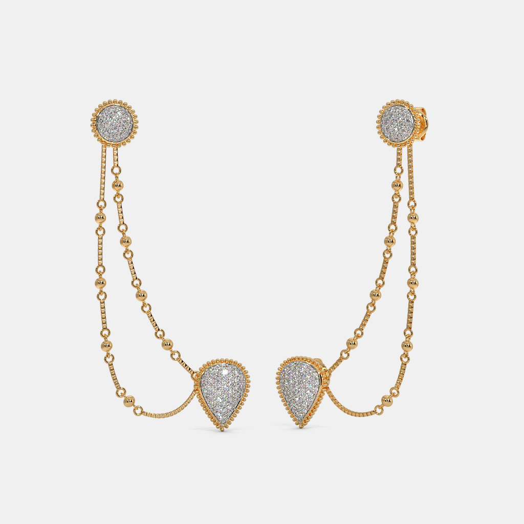 The Zynah Multi Pierced Stud Earrings
