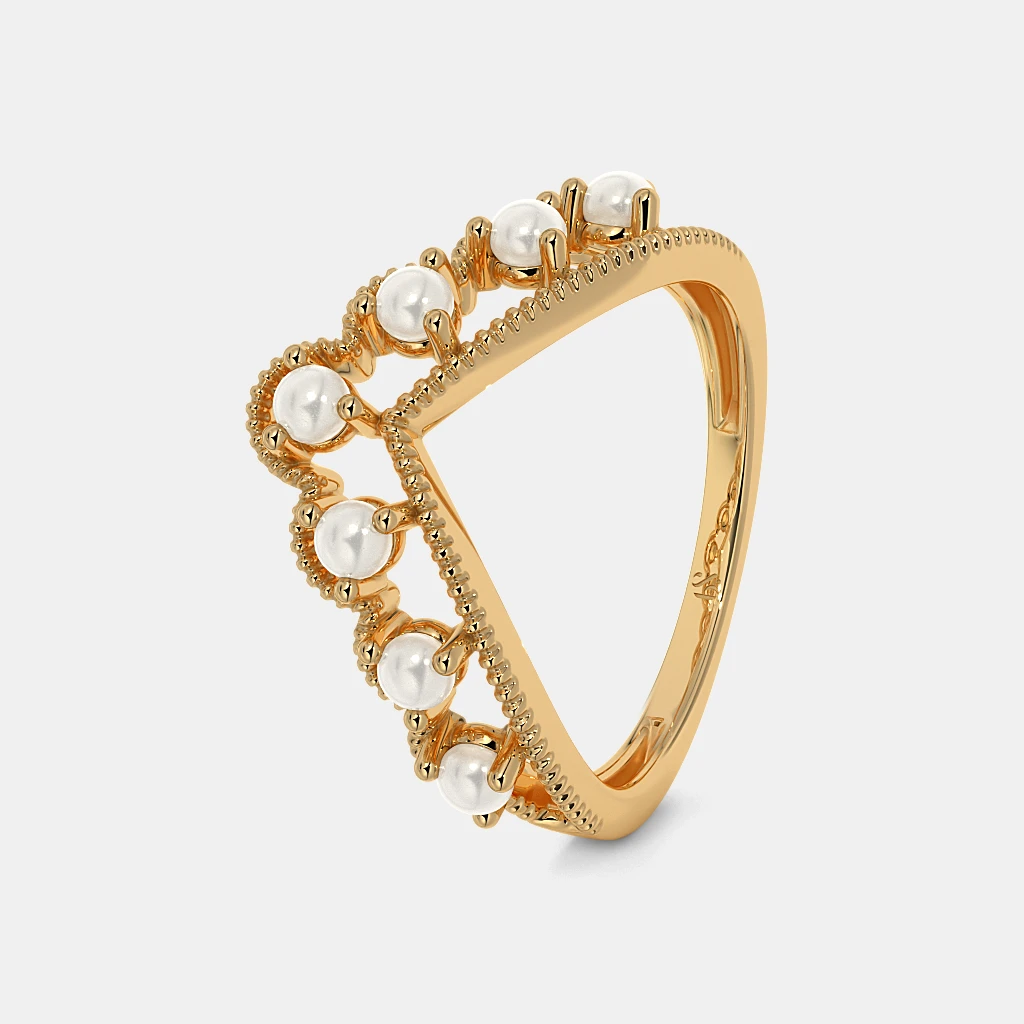The Bricia Chevron Ring alternate view 1
