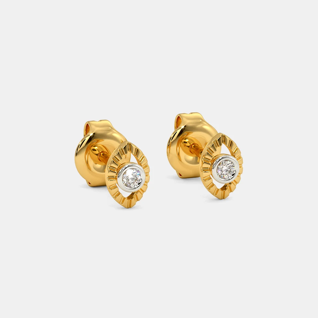 The Rory Multi Pierced Stud Earrings | BlueStone.com