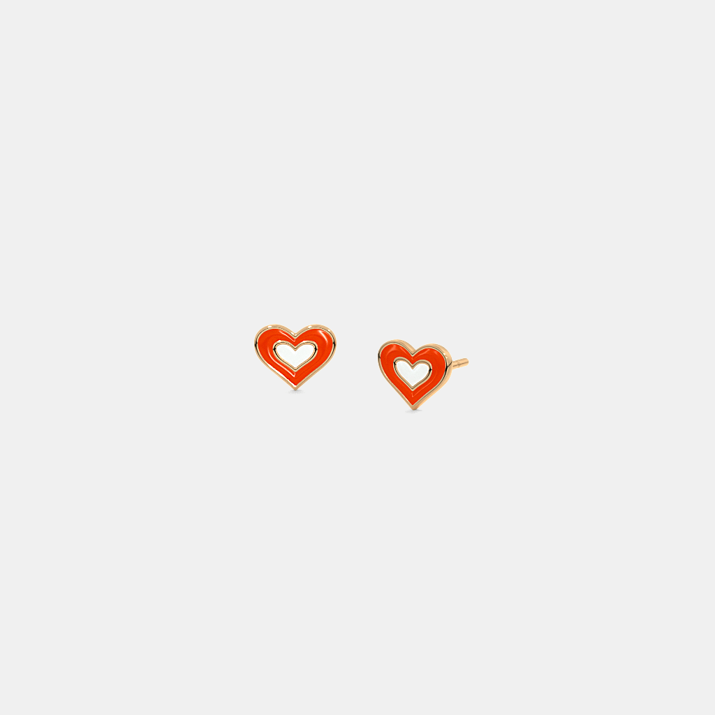 The Cuore Rosso Kids Stud Earrings