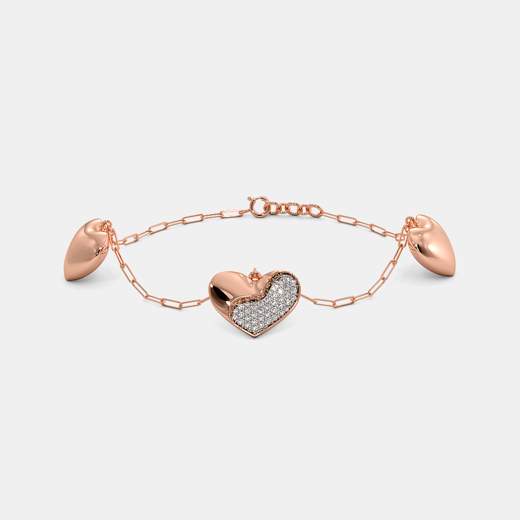 The Puffy Heartsy Charm Bracelet