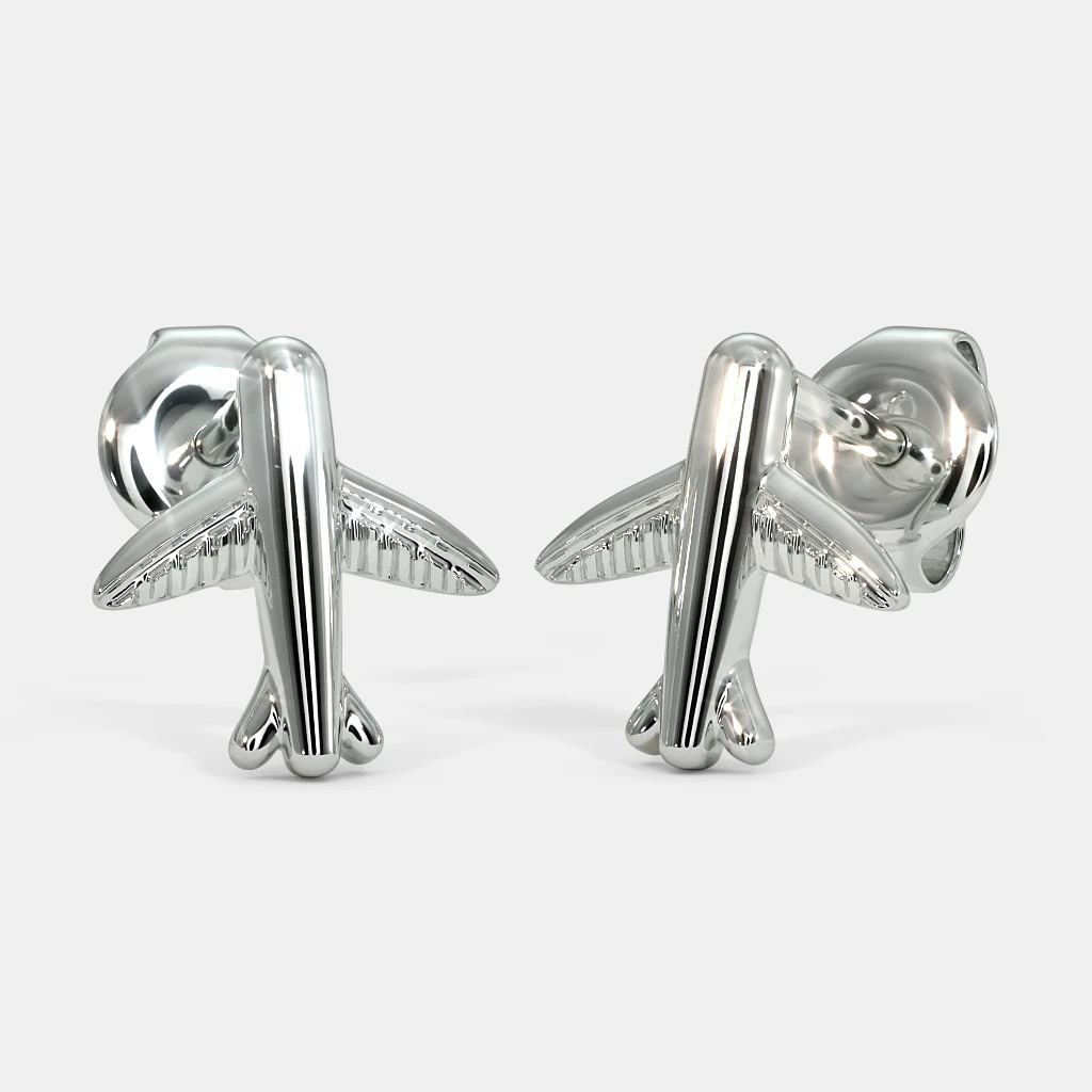 The Aeroplane Kids Stud Earrings | BlueStone.com