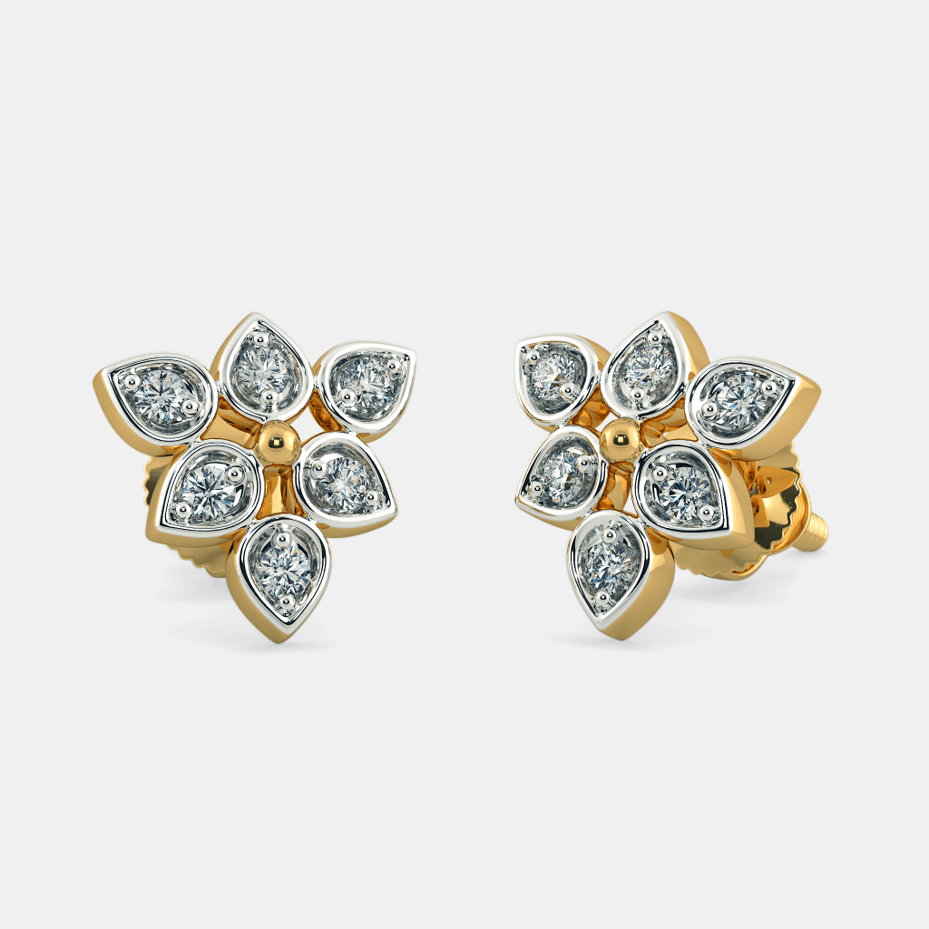 The Zymal Stud Earrings | BlueStone.com