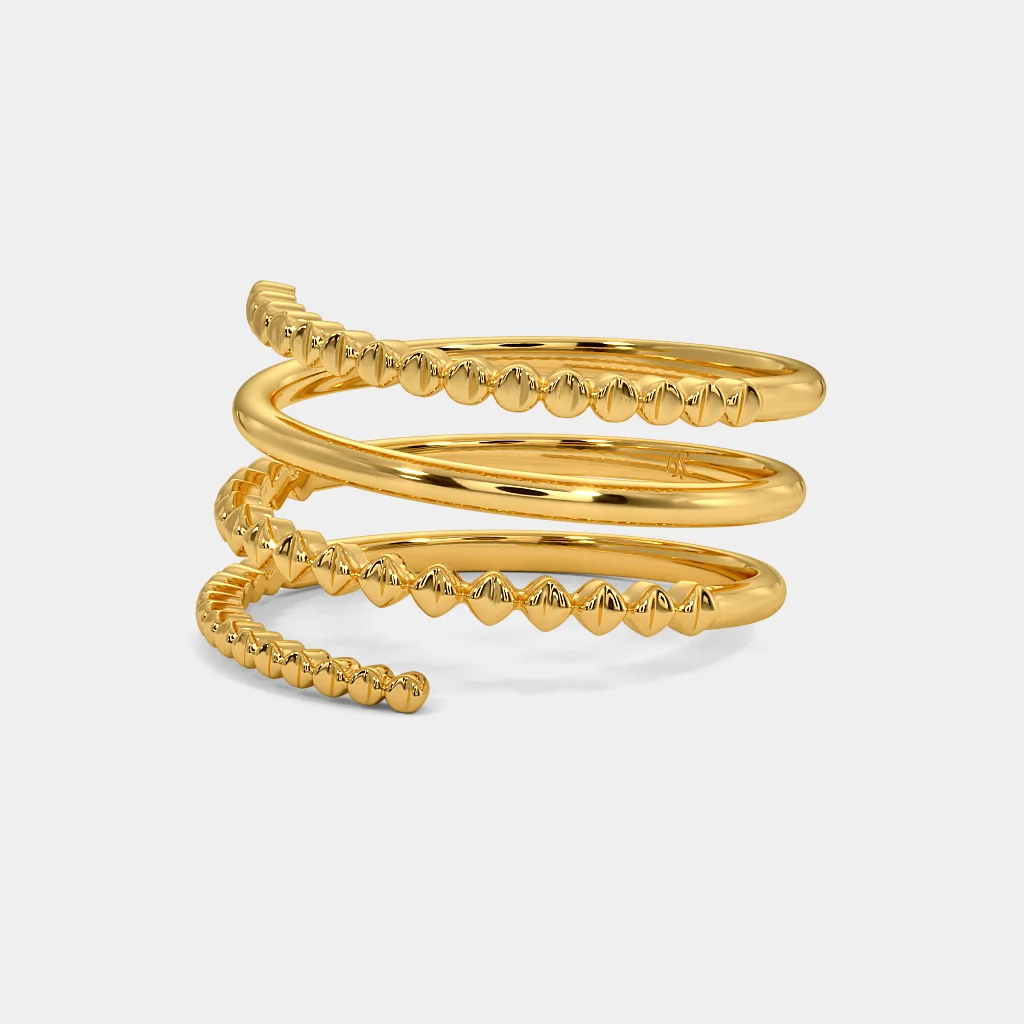 Full- Finger Spiral Ring – GoldSmiths