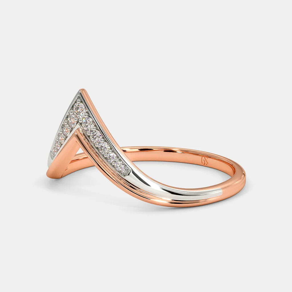 送料関税込【AMY O】Tiny Pave Chevron Ring リング☆国内発送 送料関税込【AMY O】Tiny Pave Chevron Ring リング☆国内発送