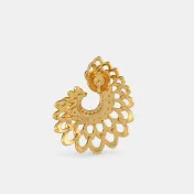 The Kalapi Feather Orange Peel Earrings - thumb 5