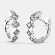 The Miles to Go Huggie Earrings - thumb 1