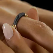 The Zwart Black Slider Ring - thumb 5