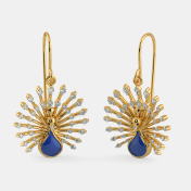 The Royal Feather Earrings - thumb 1