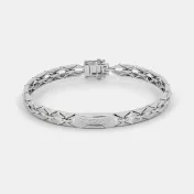 The Orilla Platinum Mens Bracelet - thumb 1