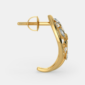 The Wisdom Leaves J Hoop Earrings - thumb 6