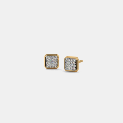 The Yareli Pave Stud Earrings | BlueStone.com