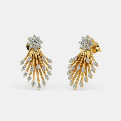 Earrings & Studs | New Golden Blue Stone Earring ✨💙 | Freeup-baongoctrading.com.vn