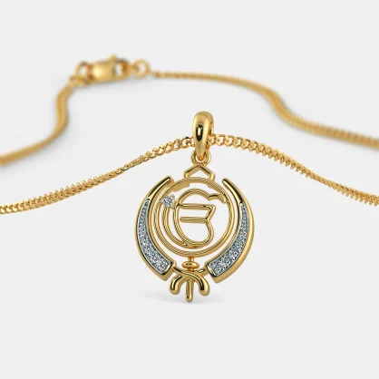 Waheguru 2025 gold locket